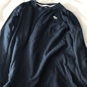 Abercrombie Navy Blue Long-Sleeve